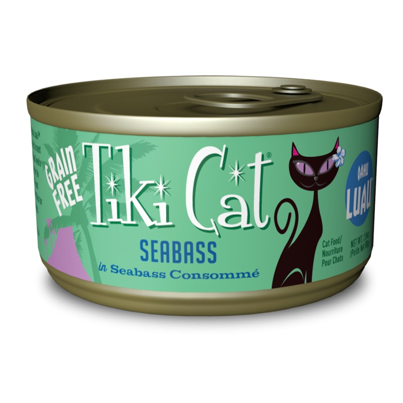 Tiki Cat Oahu Luau Grain Free Seabass Canned Cat Food