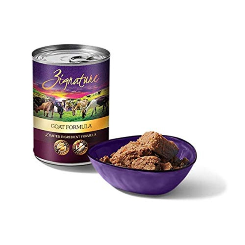 Zignature Goat Limited Ingredient Formula Canned Dog Food 13oz, case of 12