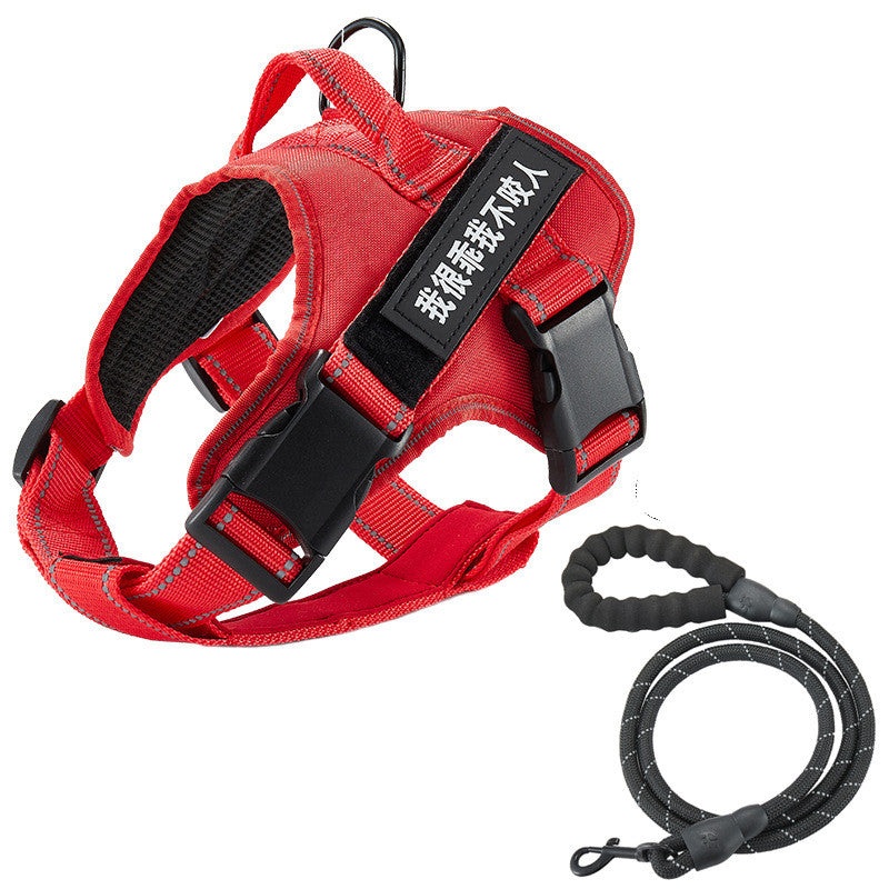 Dog vest chest strap leash|Red|Blue|Green|Orange|Black|XL|M|XS|XXL|L|S
