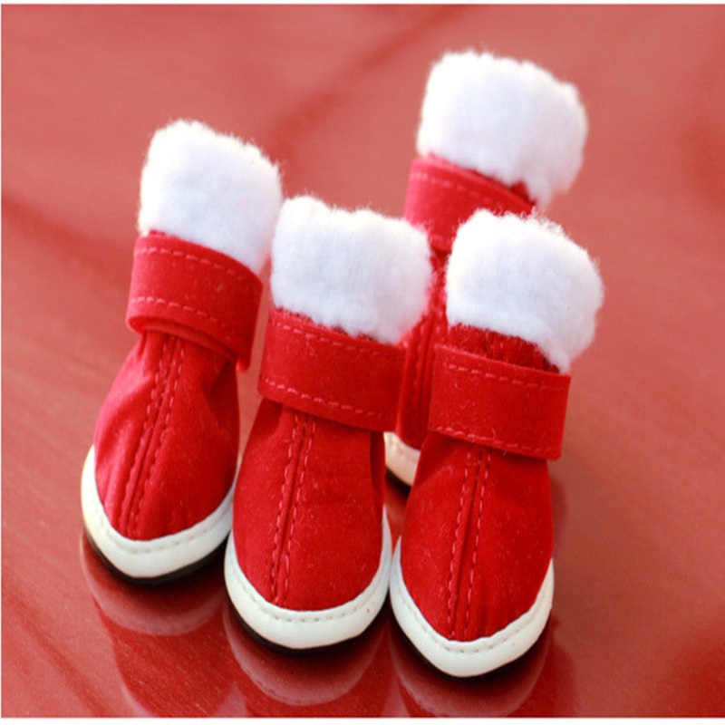 Pet christmas shoes|Red|5Number|1Number|3Number|2Number 2|4Number