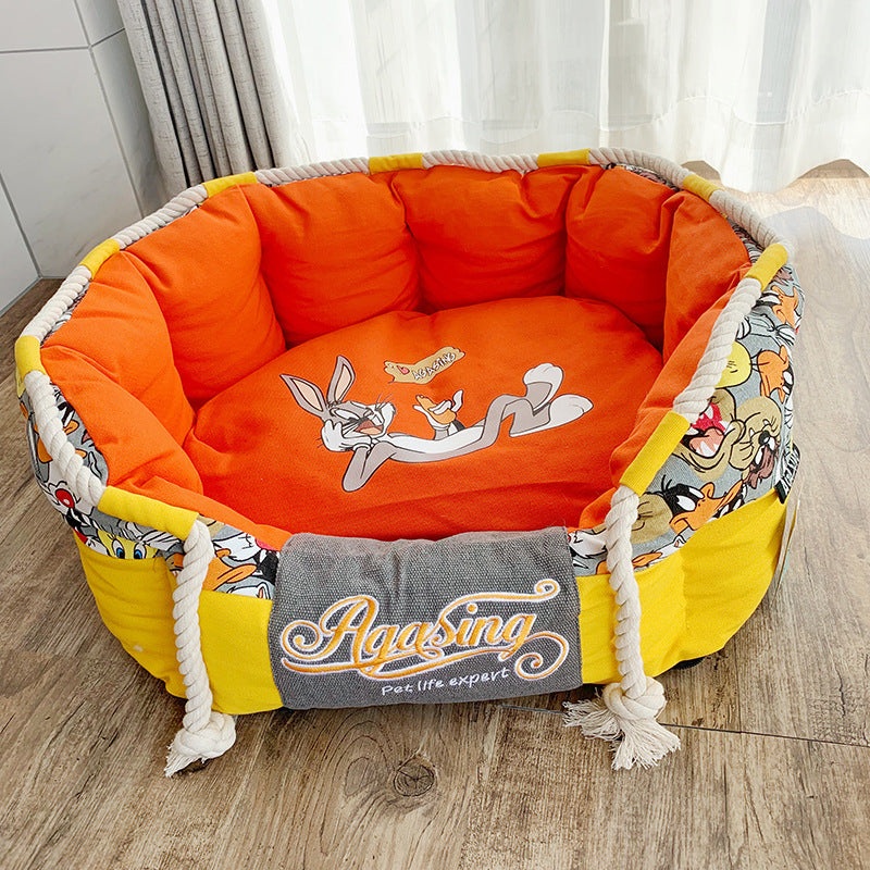 Teddy bear schnauer Kennel|Orange 2|Orange|Yellow|S