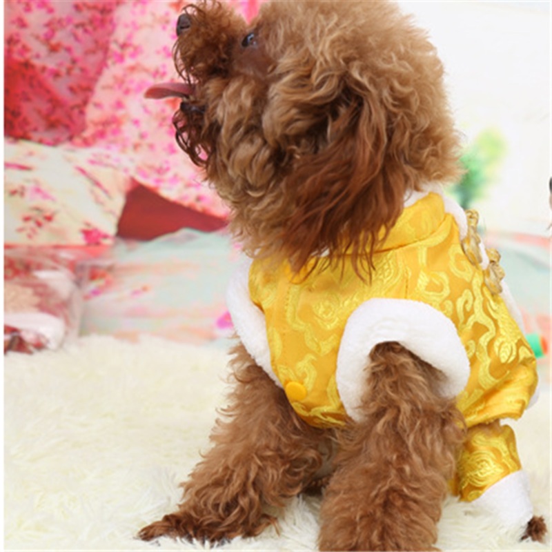 Dog rich flower costume|Yellow|Red|Blue|XS|M|XL|S|L