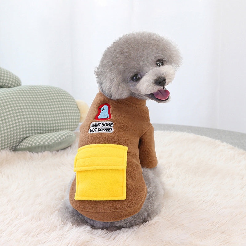 Dog winter warm clothing|Khaki|Blue|M|XL|S|XXL|L