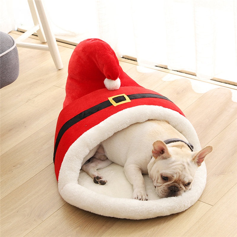 New Year cat’s nest dog’s nest slippers cartoon cute red