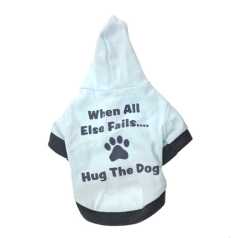 Pet clothes dog clothing, printed Hug The Dog with hat t-shirt Teddy clothes dog clothes