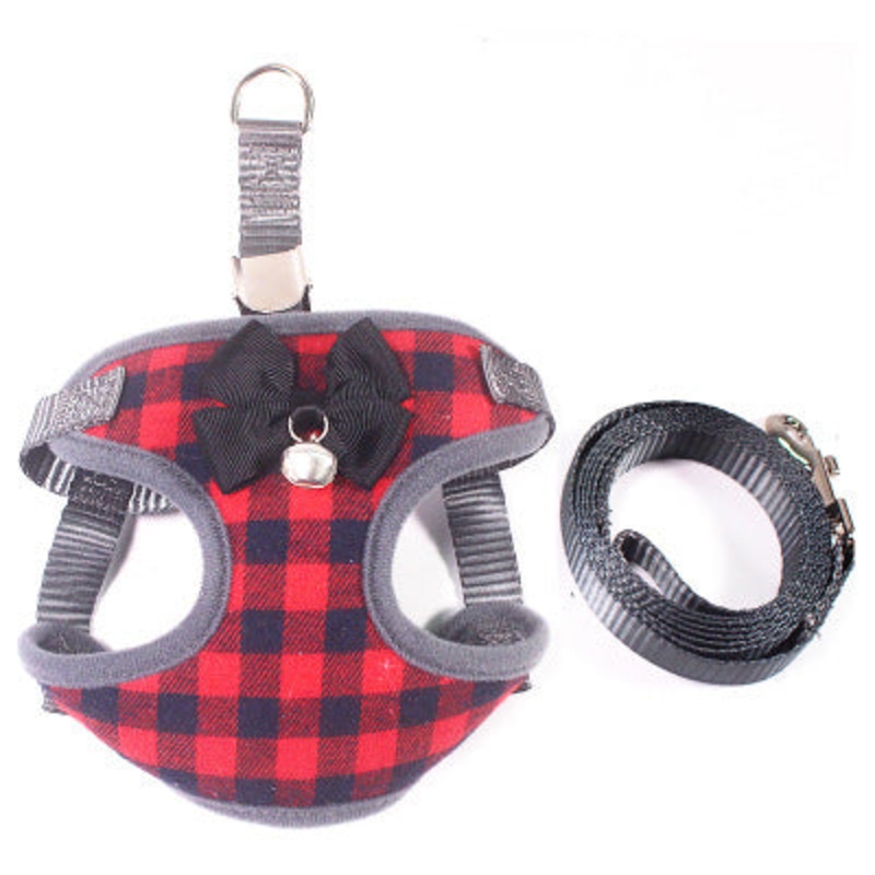 Small dog leash chest strap|Red|Blue|Black|S|M|L