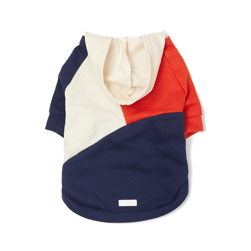 Contrasting color trendy brand dog clothes autumn and winter