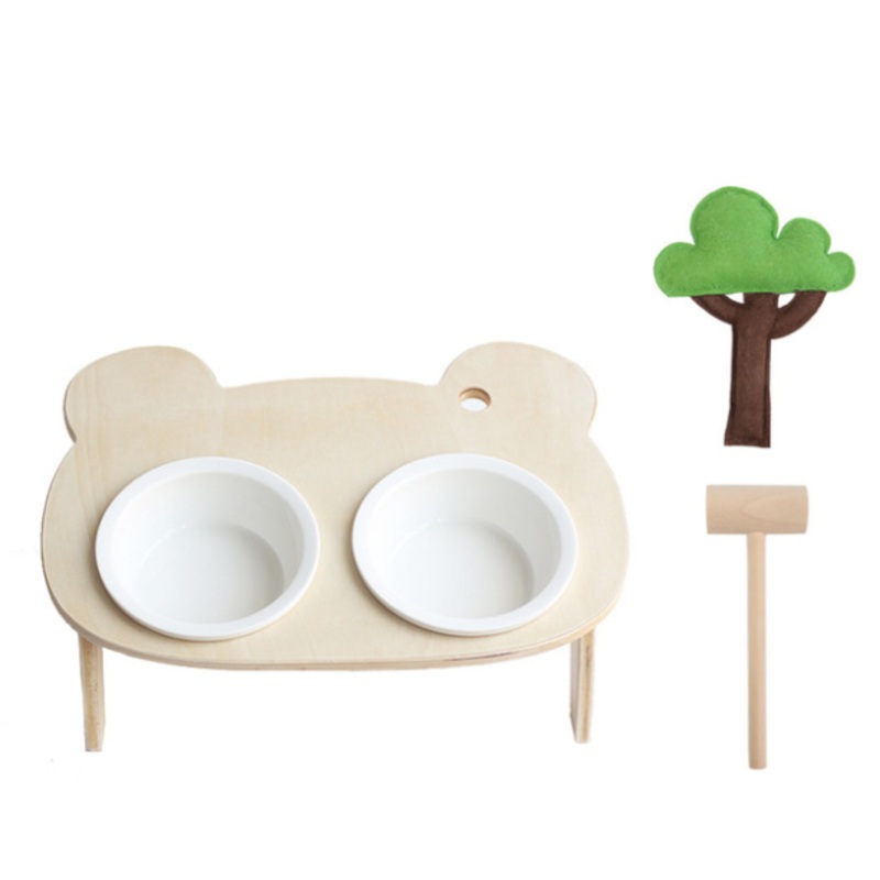 Cub bowl tilt pet bowl|Double|Single