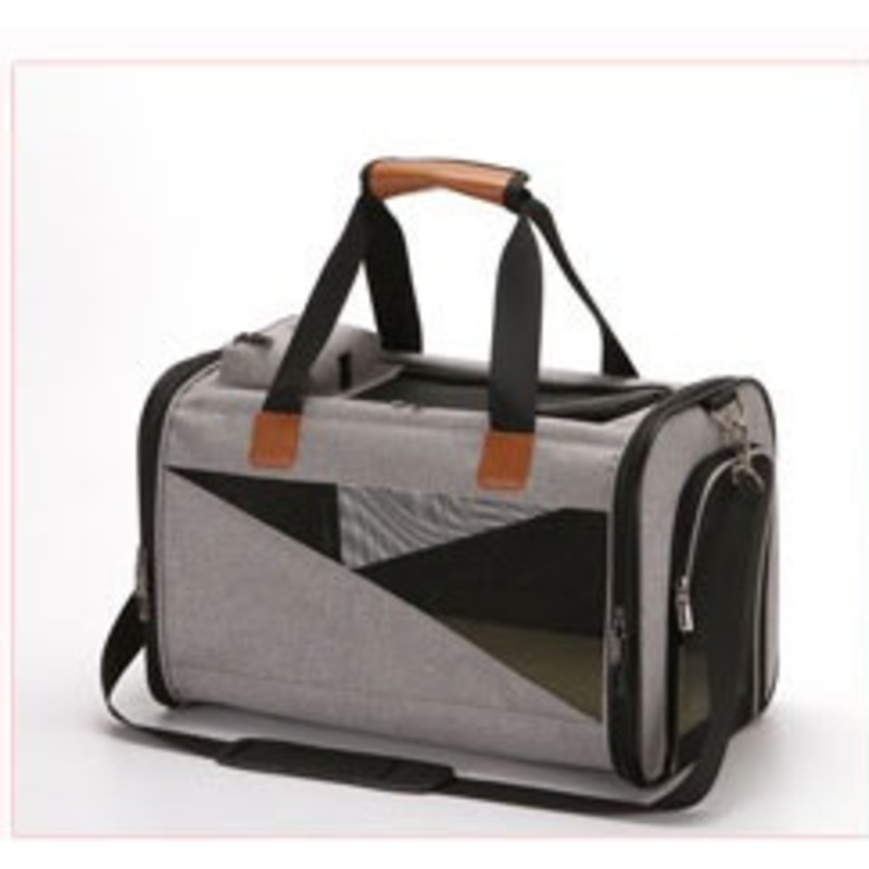 Fashionable folding pet bag|Grey|Brown|Blue|M|L