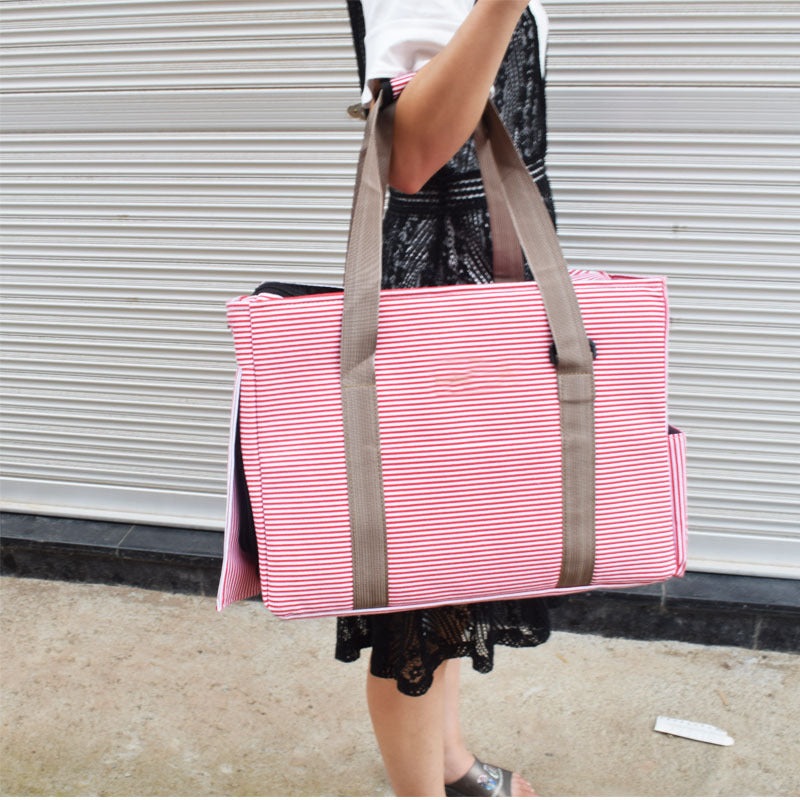 Pet portable folding bag|M|L|Pink|Brown