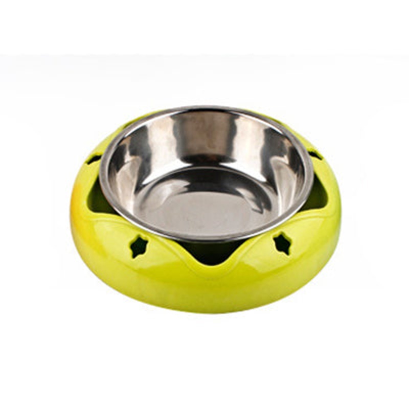 Pet stainless steel bowl|Yellow|Blue|Red