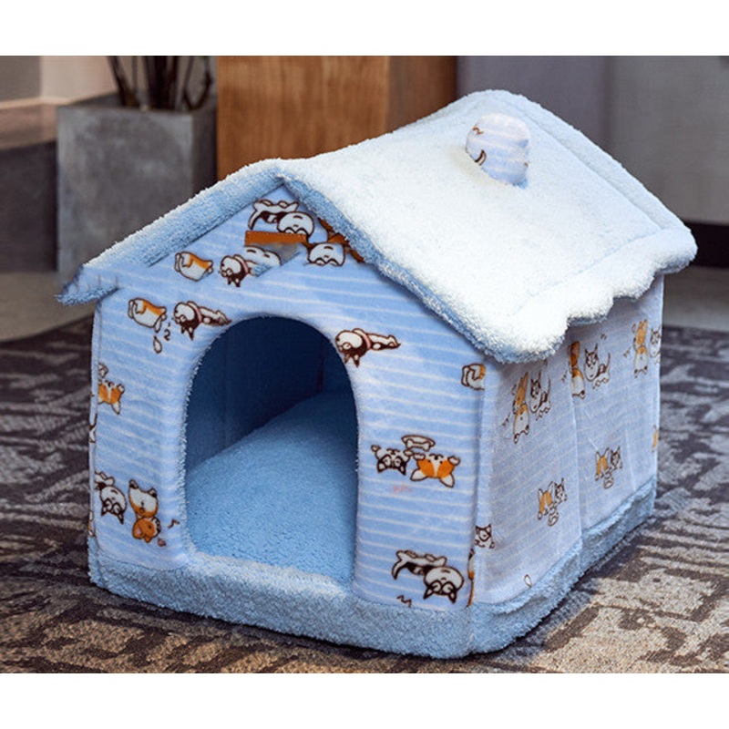 Removable And Washable Small Dog Teddy Cat Litter Closed Dog House