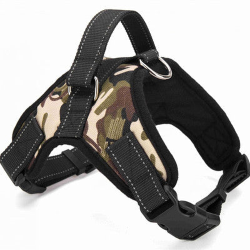Saddle Dog Breast Strap|ArmyGreen|Red|Black|Blue|Leopard|L|M|S|XL