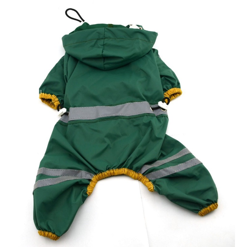 Waterproof Dog Cat Raincoat Clothes Reflective Hoodie XS-XXL