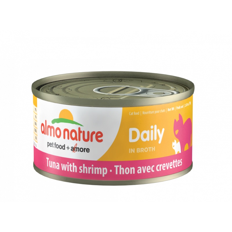 Almo Nature Daily Grain Free Tuna with Shrimp Canned Cat Food