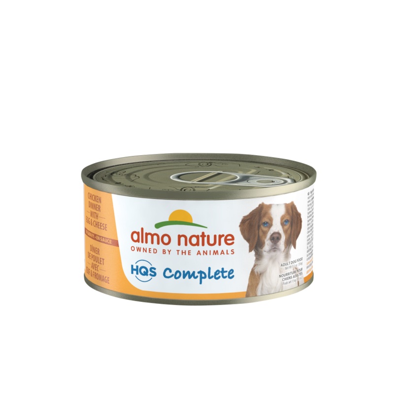 Almo Nature HQS Complete Dog Complete & Balanced Chicken Dinner with Egg & Cheese Canned Dog Food
