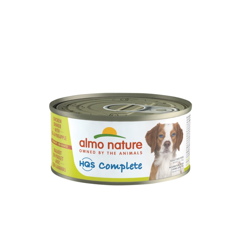 Almo Nature HQS Complete Dog Complete & Balanced Chicken Dinner with Egg & Pineapple Canned Dog Food
