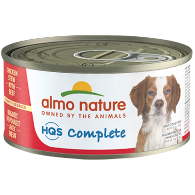 Almo Nature HQS Complete Dog Complete & Balanced Chicken Stew with Beef Canned Dog Food