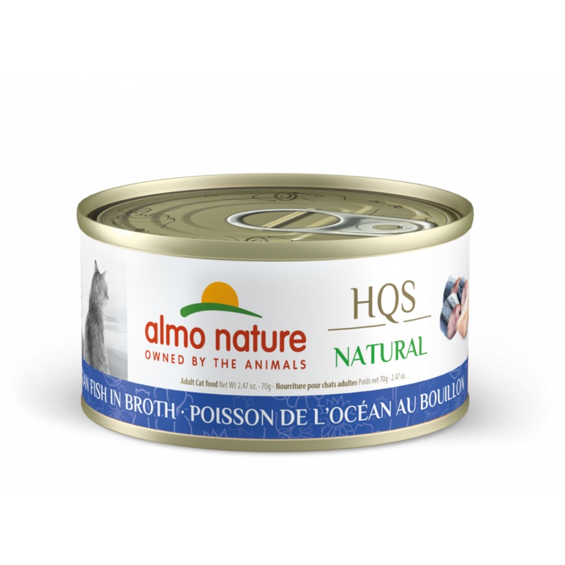 Almo Nature HQS Natural Cat Grain Free Additive Free Ocean Fish Canned Cat Food