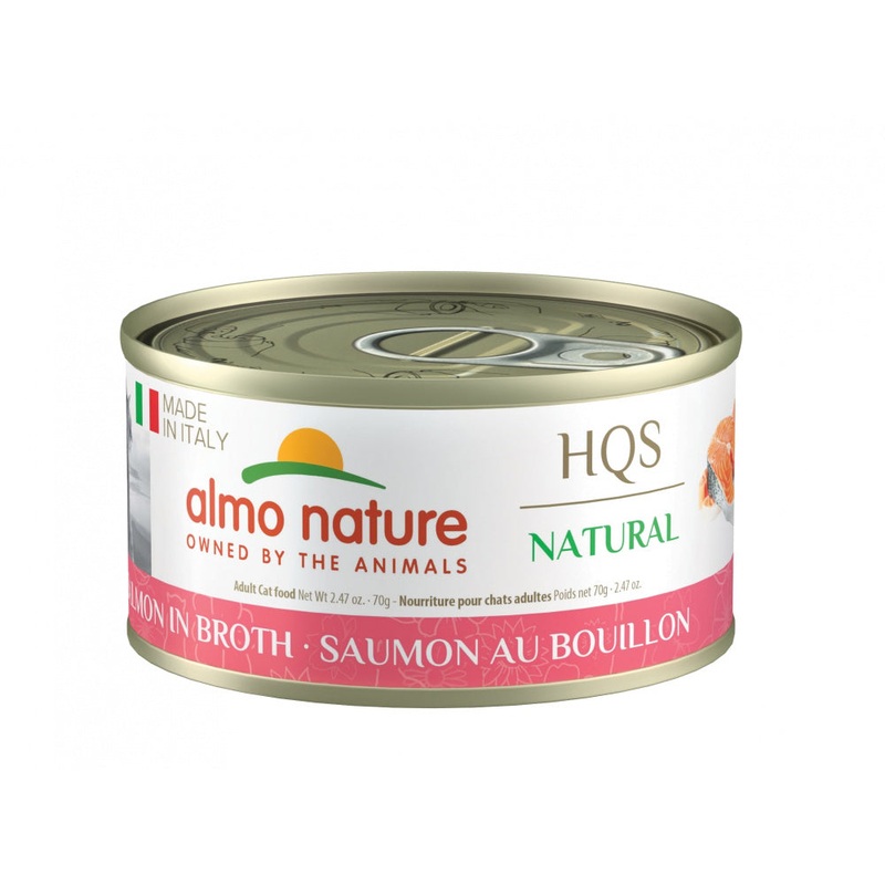 Almo Nature HQS Natural Cat Grain Free Salmon Canned Cat Food