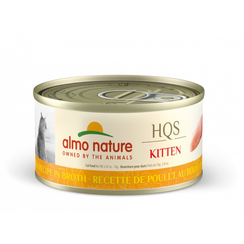 Almo Nature HQS Natural Kitten Grain Free Additive Free Chicken Canned Cat Food