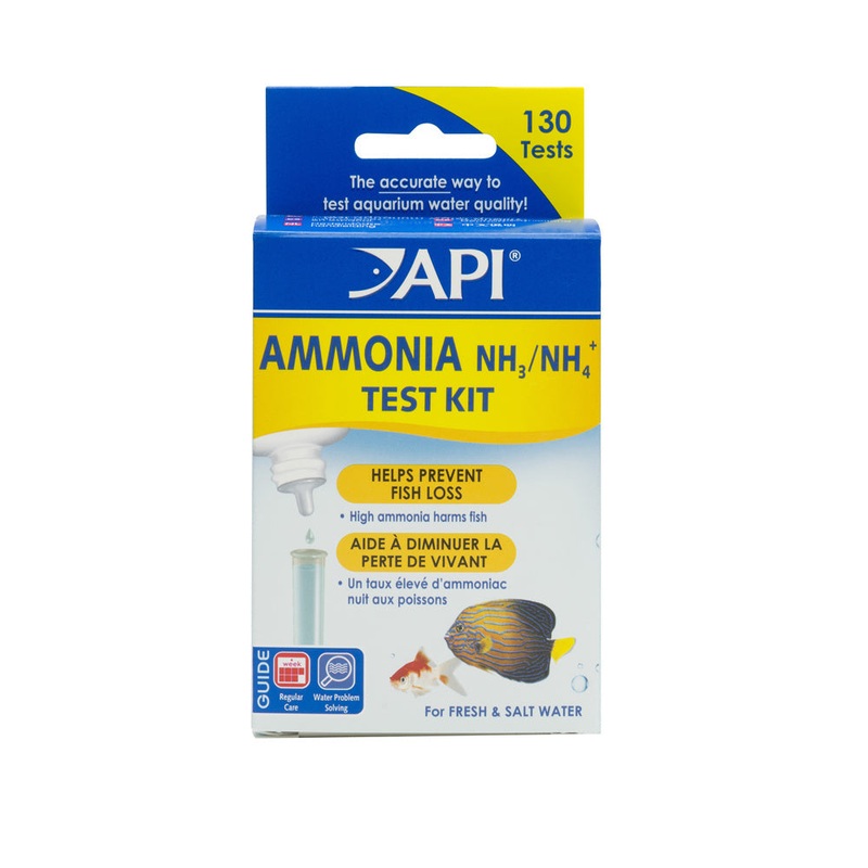 API Ammonia Freshwater & Saltwater Aquarium Test Kit, 130 count