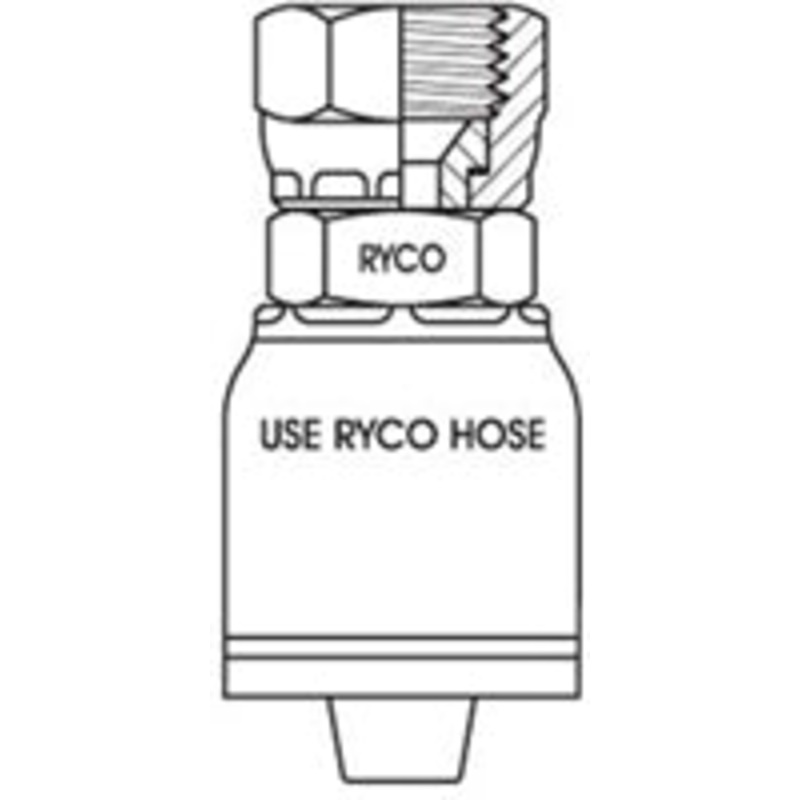 SAE FEMALE WITH 7/8 INCH THREAD FOR 1/4 INCH HOSE