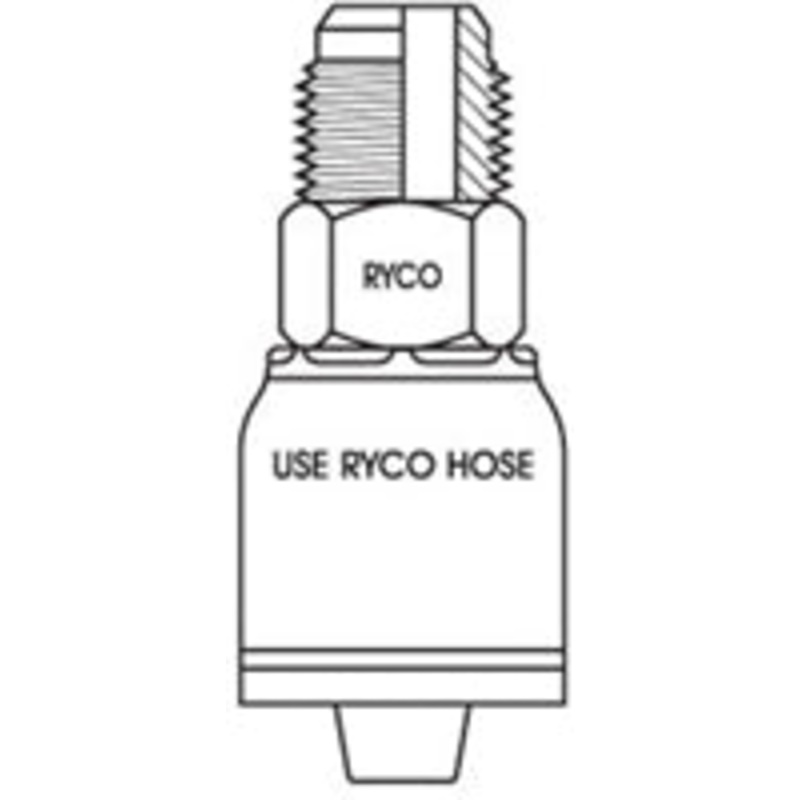 SAE MALE WITH 7/8 INCH THREAD FOR 1/4 INCH HOSE