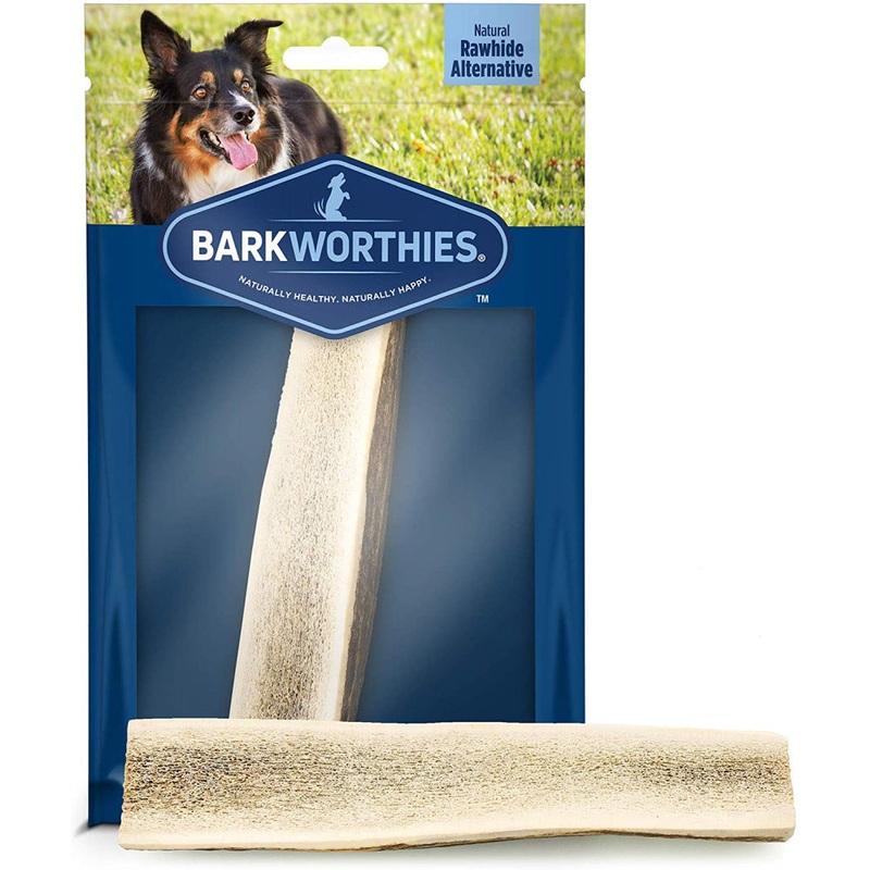 Barkworthies Split Elk Antler Dog Chew for Medium Breed Dogs