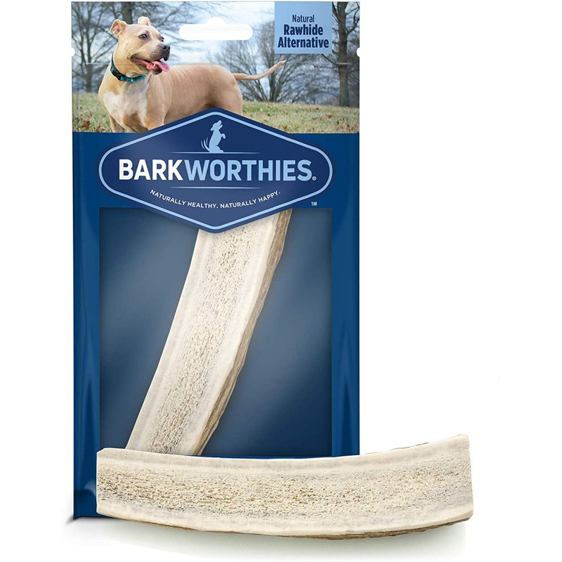 Barkworthies Split Elk Antler Dog Chew for Puppies & Small Breed Dogs