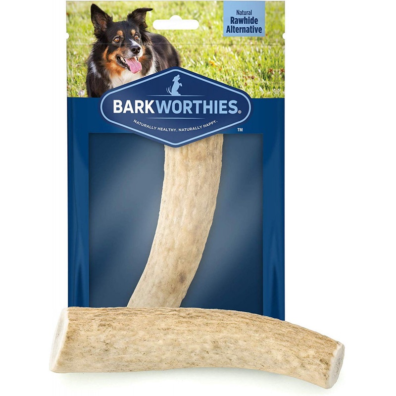 Barkworthies Whole Elk Antler Dog Chew for Medium Breed Dogs