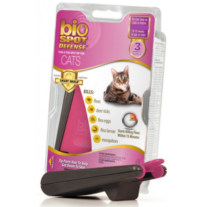 Bio Spot Active Care Flea and Tick Spot for Cats Less Than 5-lb