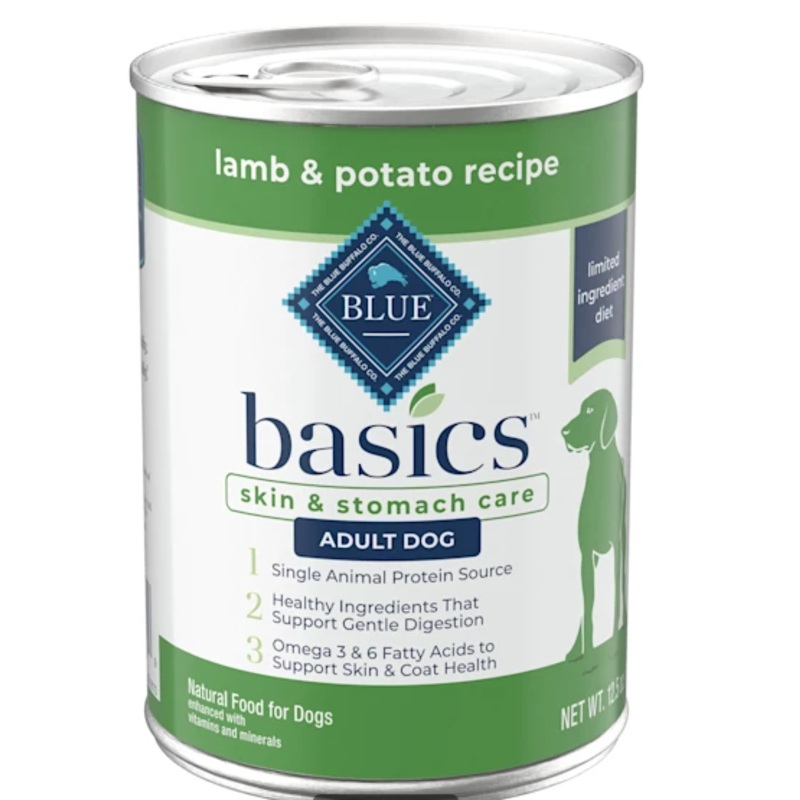 Blue Buffalo Basics Skin & Stomach Care Grain-Free Lamb & Potato Adult Canned Dog Food