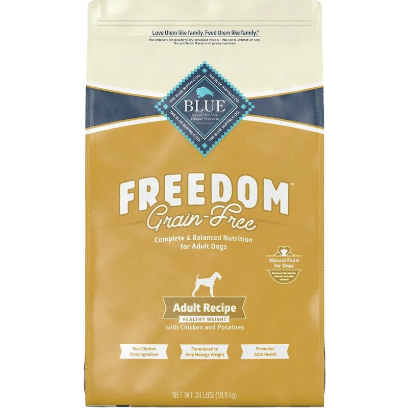 Blue Buffalo Freedom Grain-Free Adult Healthy Weight Chicken Recipe Dry Dog Food