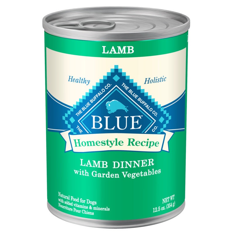 Blue Buffalo Homestyle Recipe Adult Lamb Dinner with Garden Vegetables Canned Dog Food