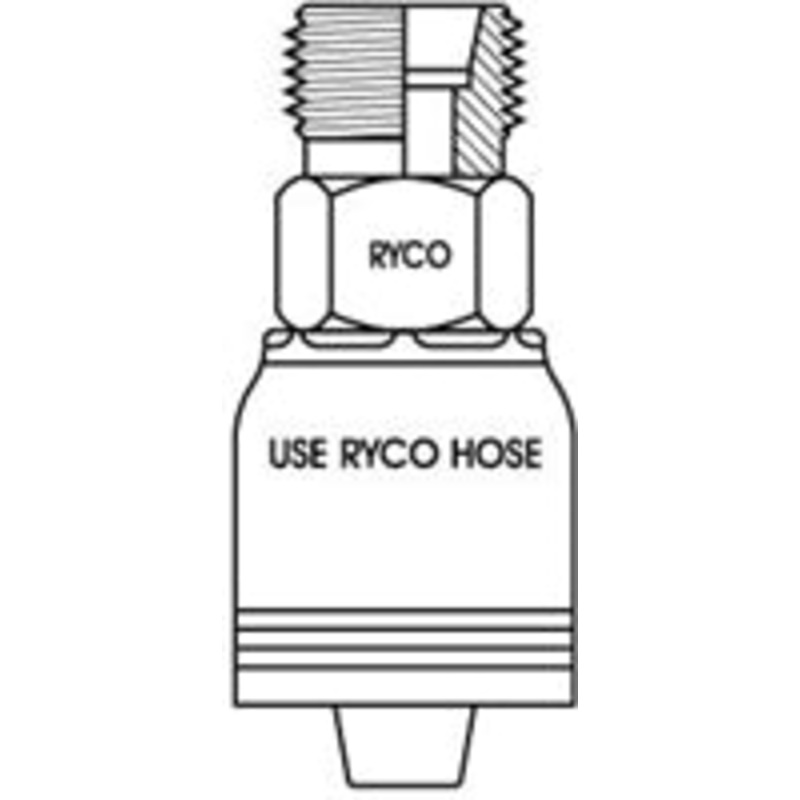 GAZ MALE FOR 1 INCH HOSE