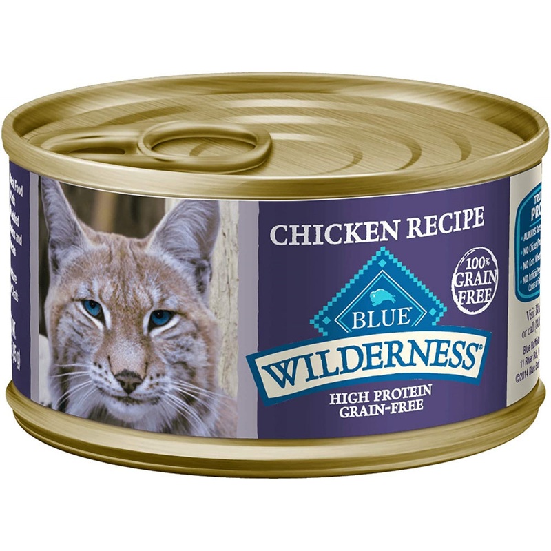 Blue Buffalo Wilderness High-Protein Grain-Free Adult Chicken Recipe Canned Cat Food