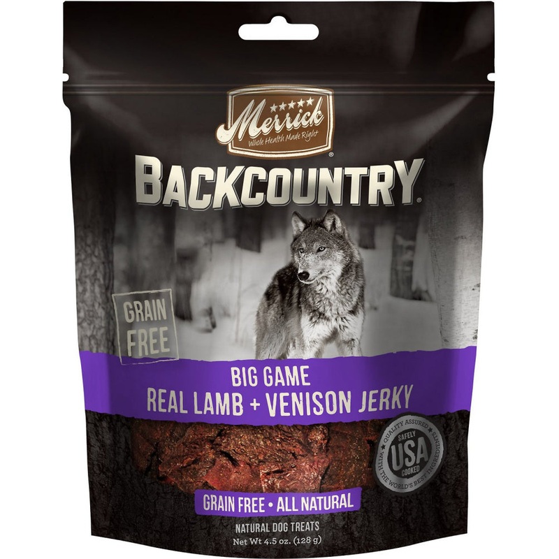 Merrick Backcountry Big Game Grain Free Real Lamb & Venison Jerky Dog Treats