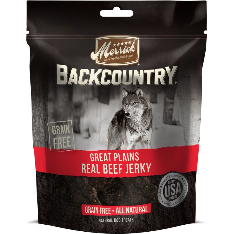 Merrick Backcountry Great Plains Grain Free Real Beef Jerky Dog Treats