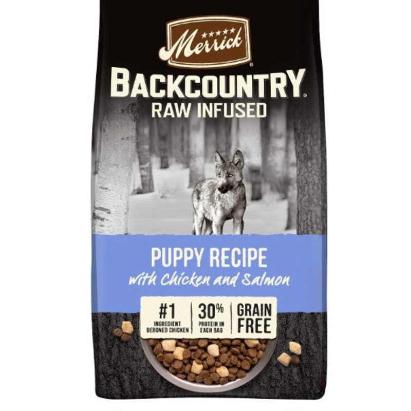Merrick Backcountry Raw Infused Grain Free Puppy Food Recipe Freeze Dried Dog Food