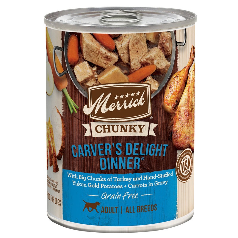 Merrick Chunky Grain-Free Wet Dog Food Carvers Delight Dinner