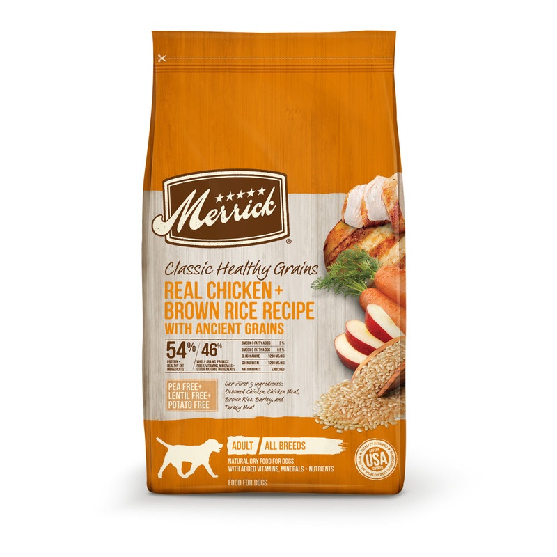 Merrick Classic Healthy Grains Real Chicken + Brown Rice Recipe with Ancient Grains Adult Dry Dog Food