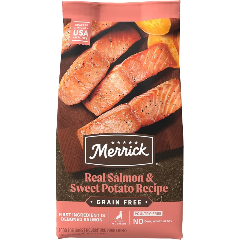 Merrick Grain-Free Chicken-Free Real Salmon & Sweet Potato Recipe Dry Dog Food