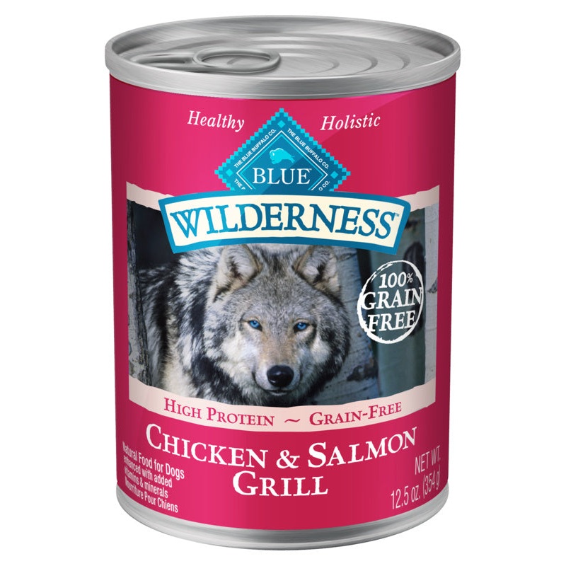 Blue Buffalo Wilderness High-Protein Grain-Free Chicken & Salmon Grill Adult Canned Dog Food