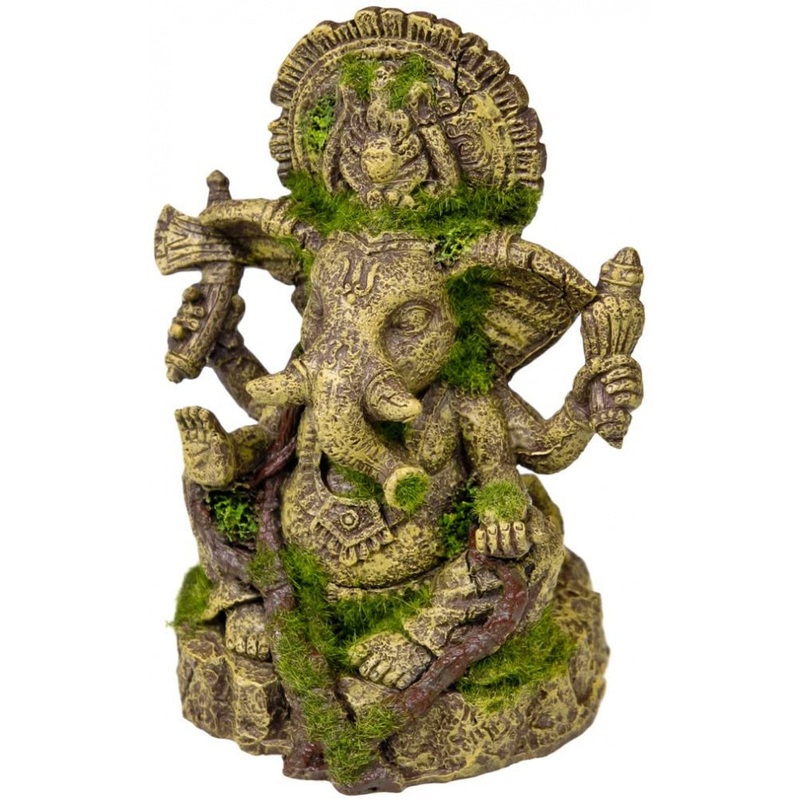 Blue Ribbon Exotic Environments Ganesha Statue With Moss Tank Accessory
