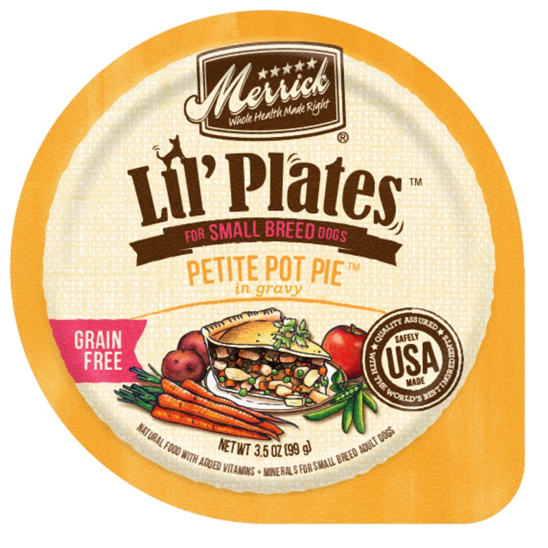 Merrick Lil’ Plates Grain-Free Small Breed Wet Dog Food Petite Pot Pie