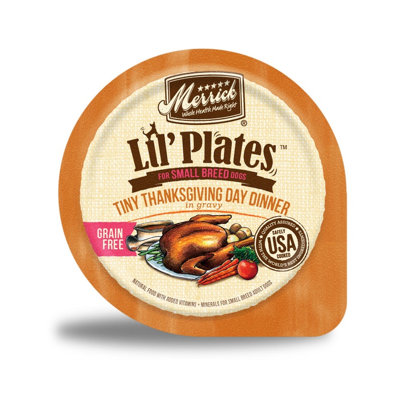 Merrick Lil’ Plates Grain-Free Small Breed Wet Dog Food Tiny Thanksgiving Day Dinner