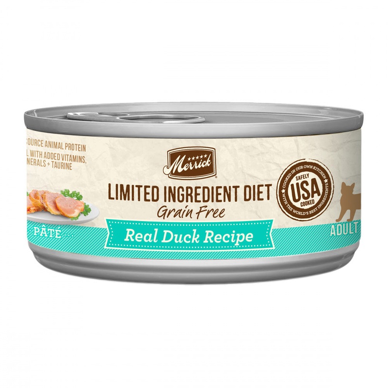 Merrick Limited Ingredient Diet Grain-Free Real Duck Pate Recipe Canned Cat Food