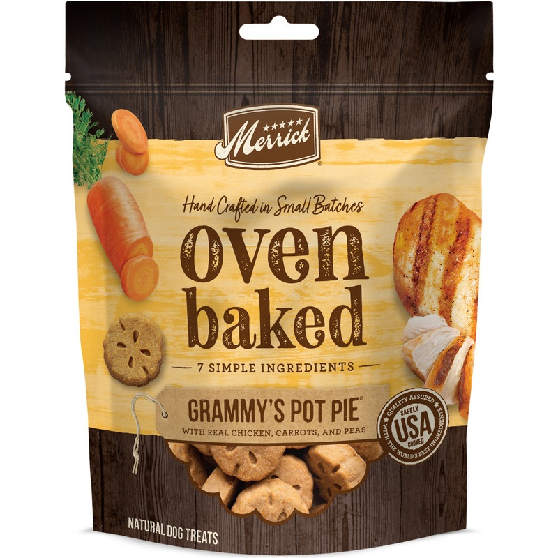 Merrick Oven Baked Grammy’s Pot Pie Chicken, Carrots & Peas Dog Treats