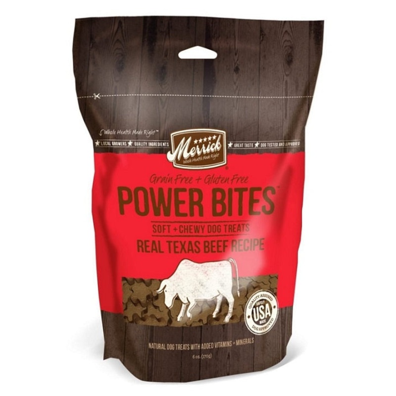 Merrick Power Bites Real Texas Beef Recipe Dog Treats